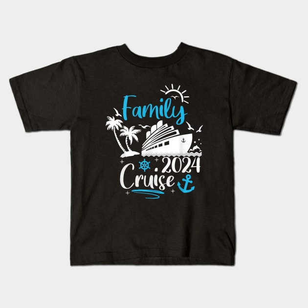family cruise trip 2024 Kids T-Shirt by lunacreat